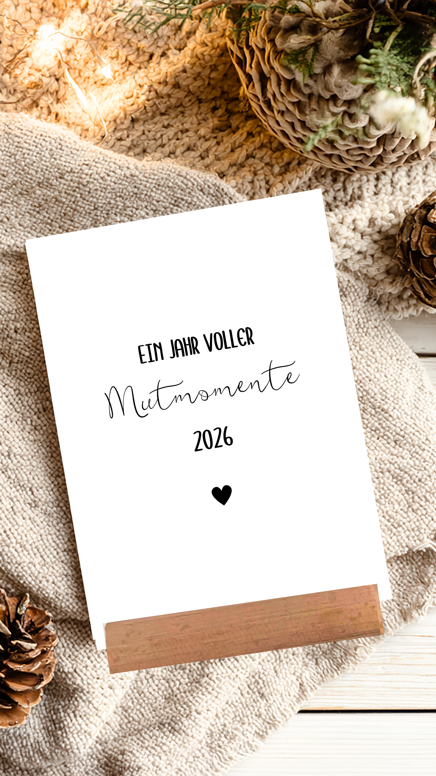 Postkartenkalender 2026 – Jeden Monat ein neuer Mutmoment