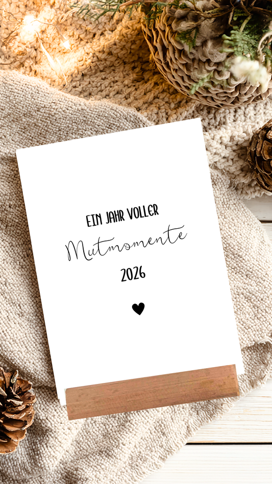 Postkartenkalender 2026 – Jeden Monat ein neuer Mutmoment