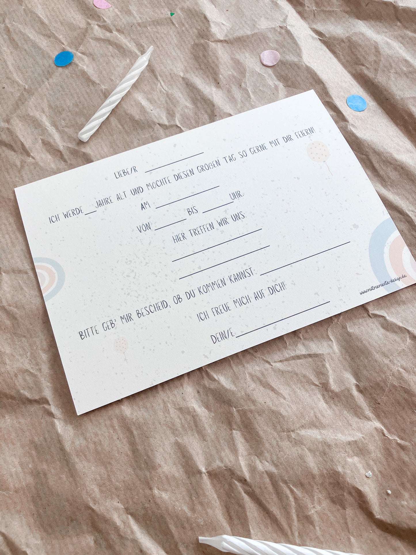 Einladungskarten Kindergeburtstag