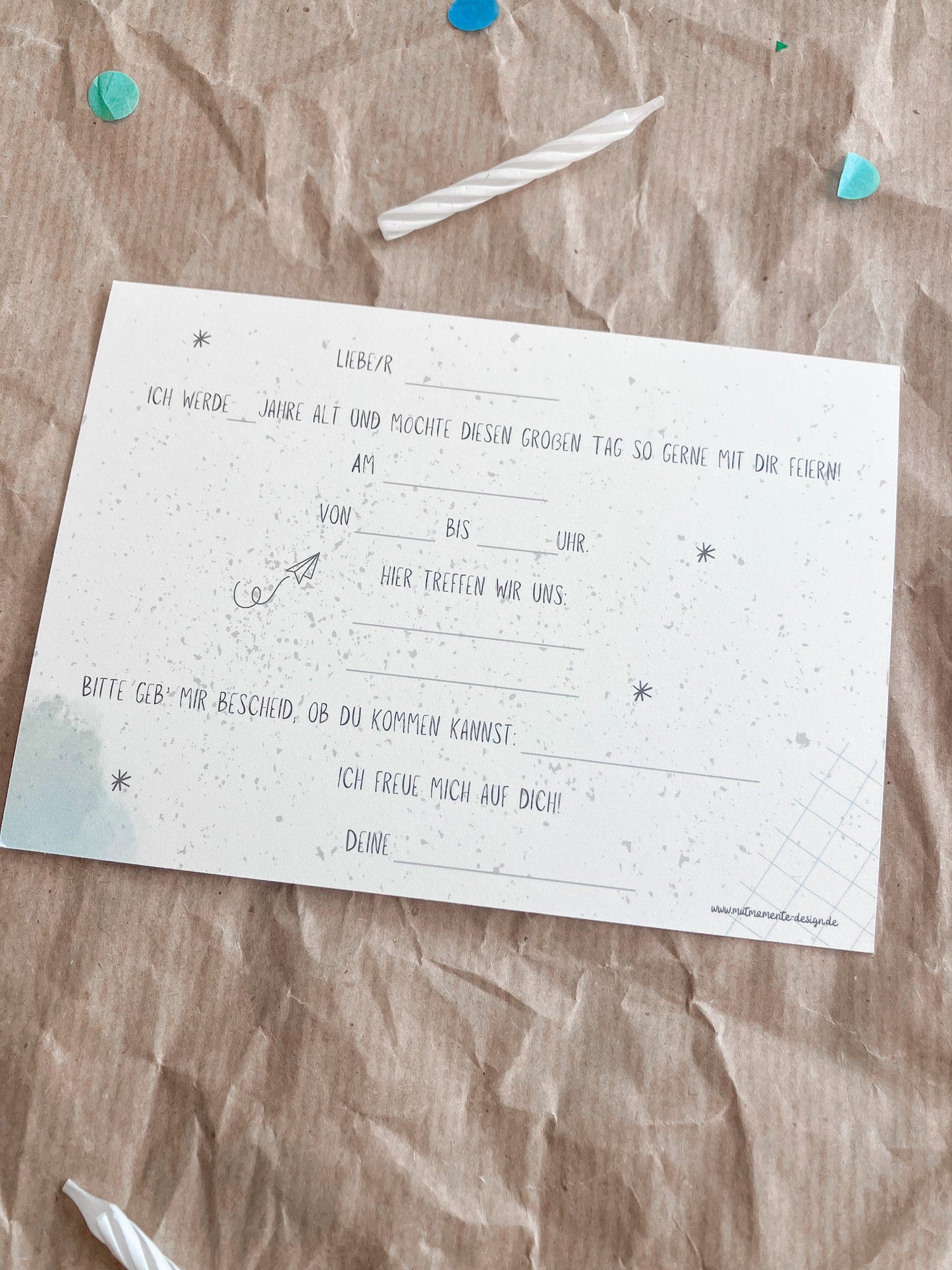 Einladungskarten Kindergeburtstag