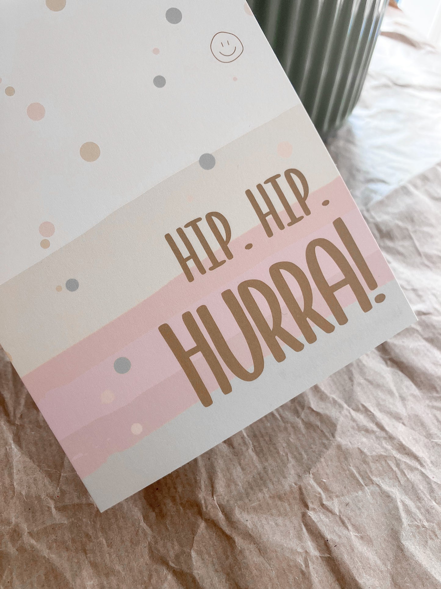Hip,Hip, Hurra - Postkarte