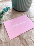 Du bist wunderbar - Postkarte