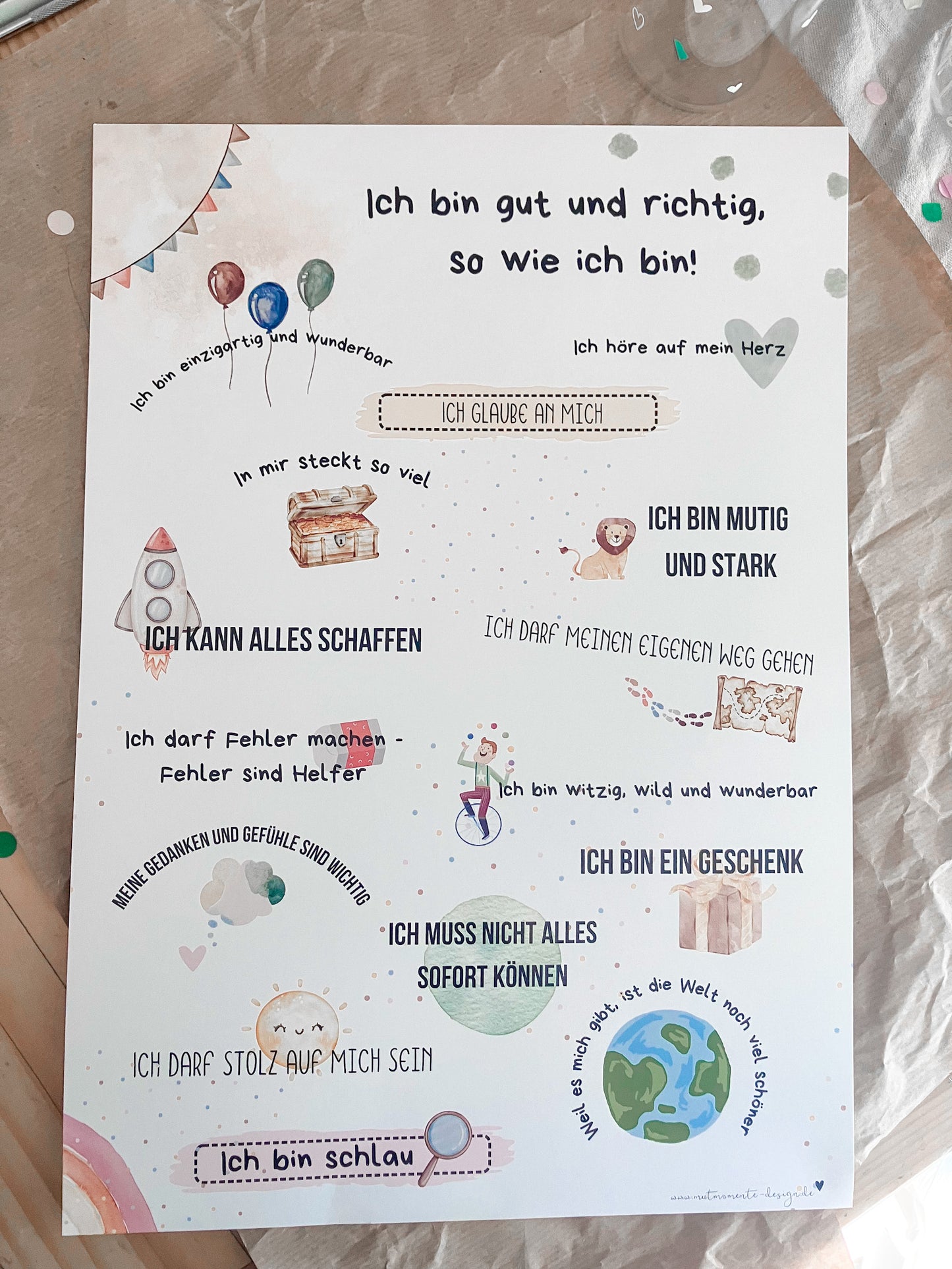 Ich bin gut und richtig wie ich bin - Poster