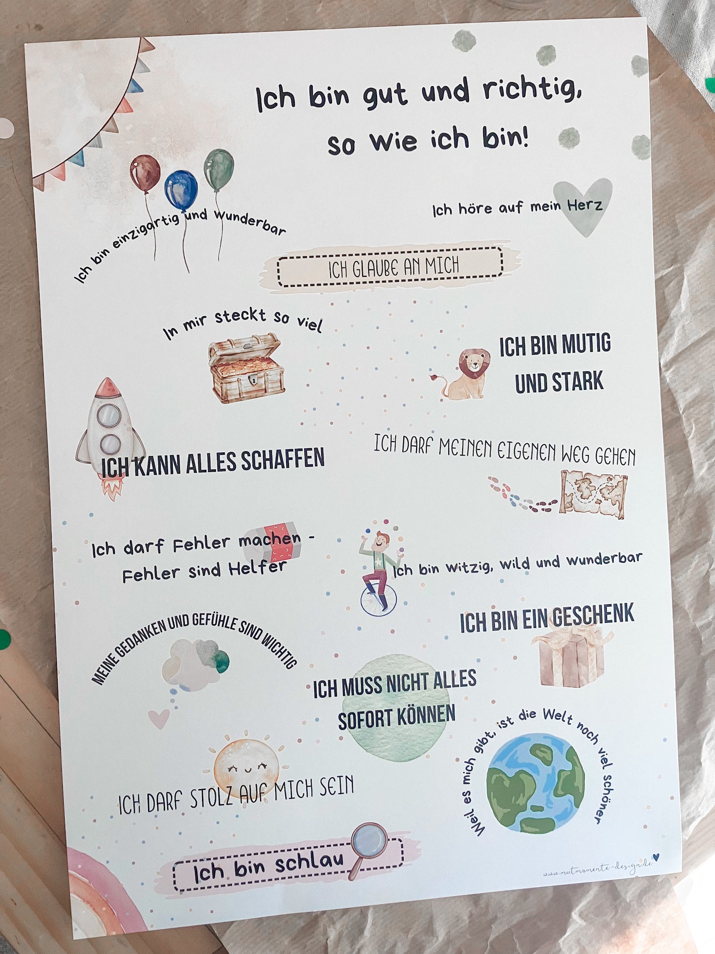 Ich bin gut und richtig wie ich bin - Poster