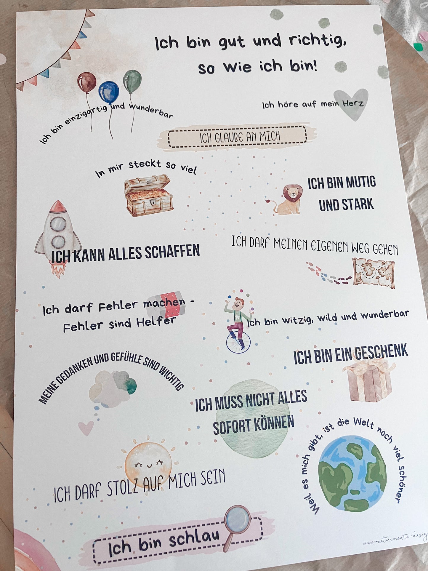 Ich bin gut und richtig wie ich bin - Poster