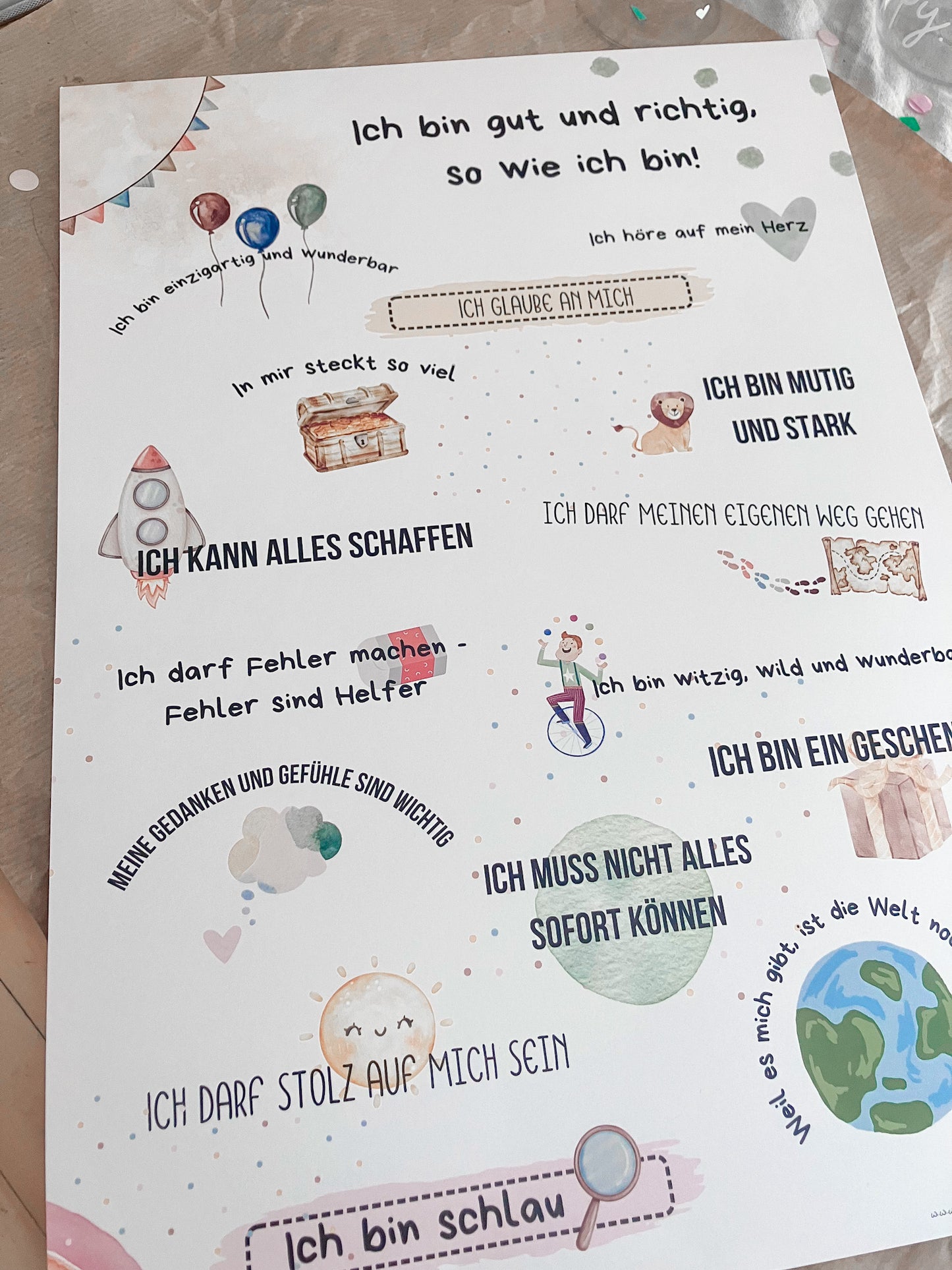 Ich bin gut und richtig wie ich bin - Poster