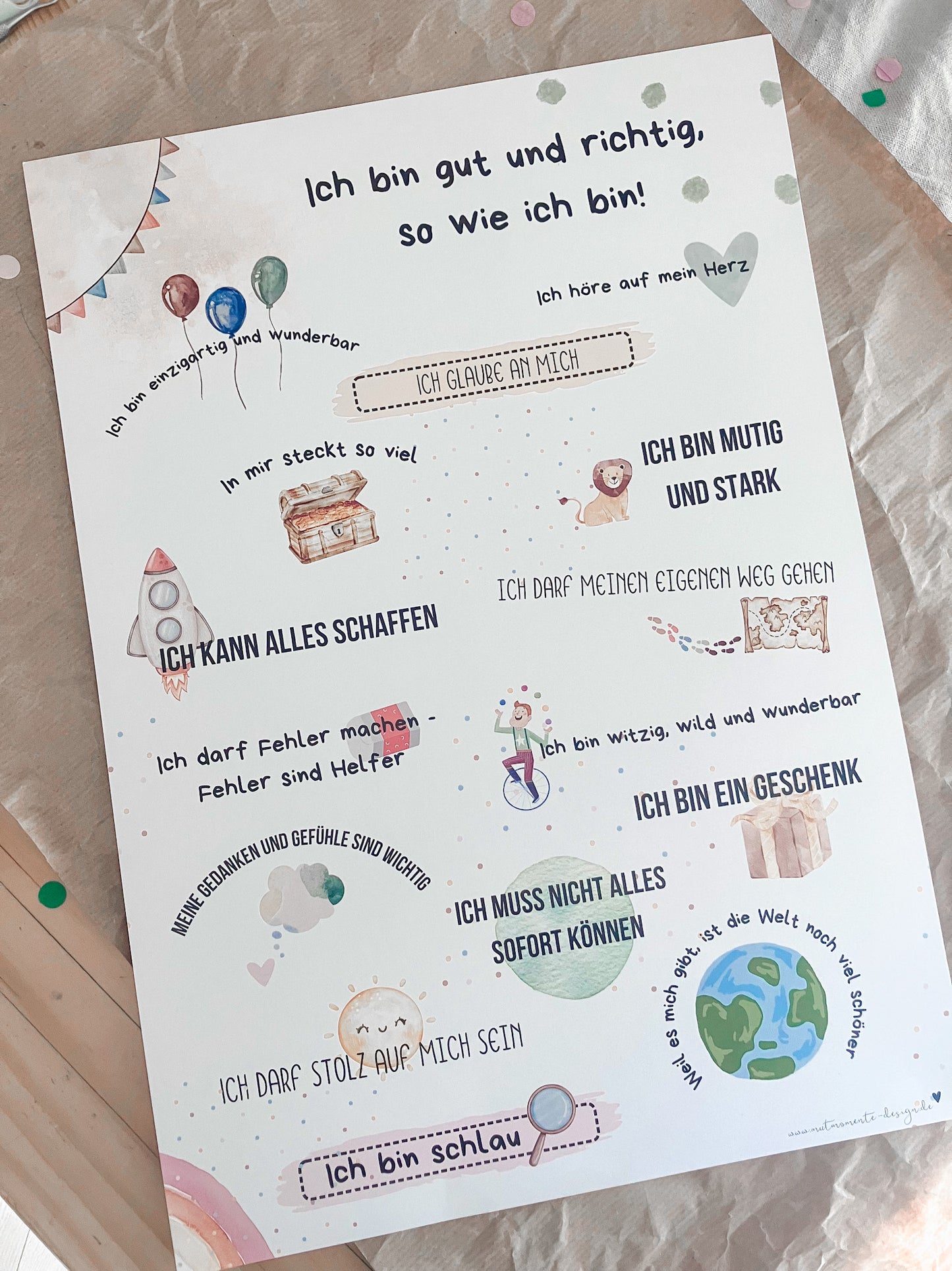 Ich bin gut und richtig wie ich bin - Poster