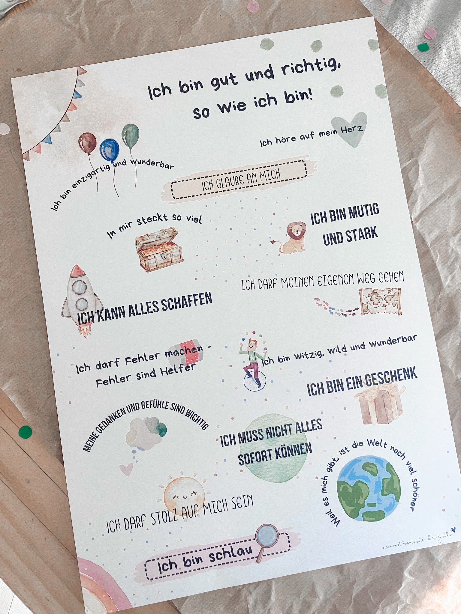 Ich bin gut und richtig wie ich bin - Poster