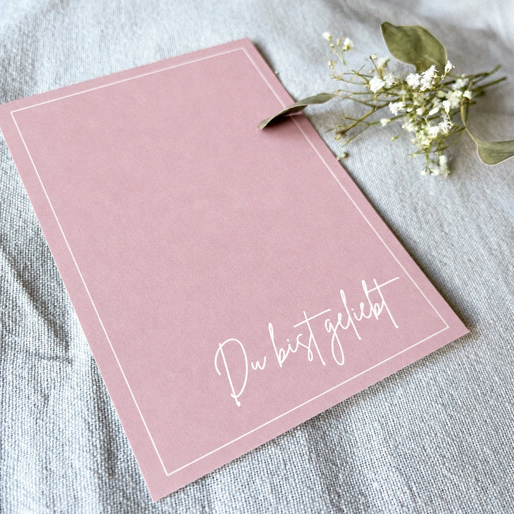 Postkarte "Du bist geliebt"