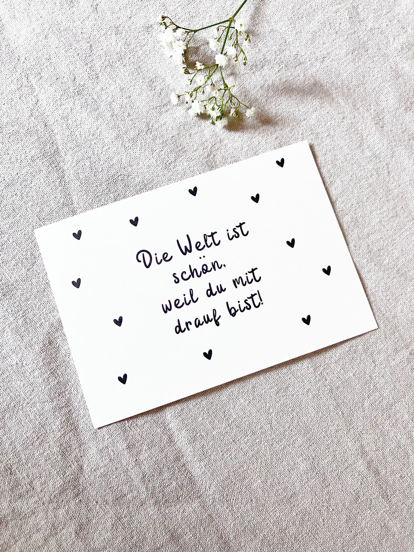 Postkarte "Schöne Welt"