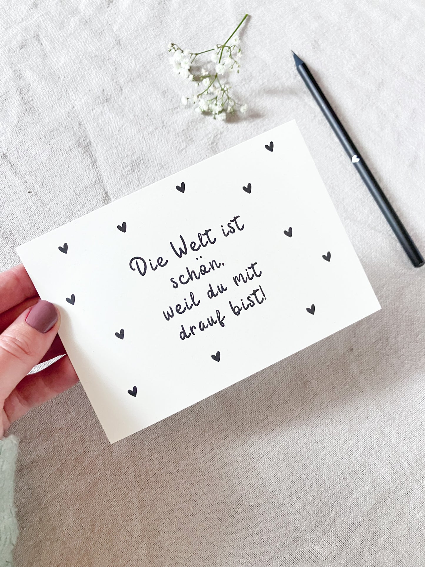 Postkarte "Schöne Welt"