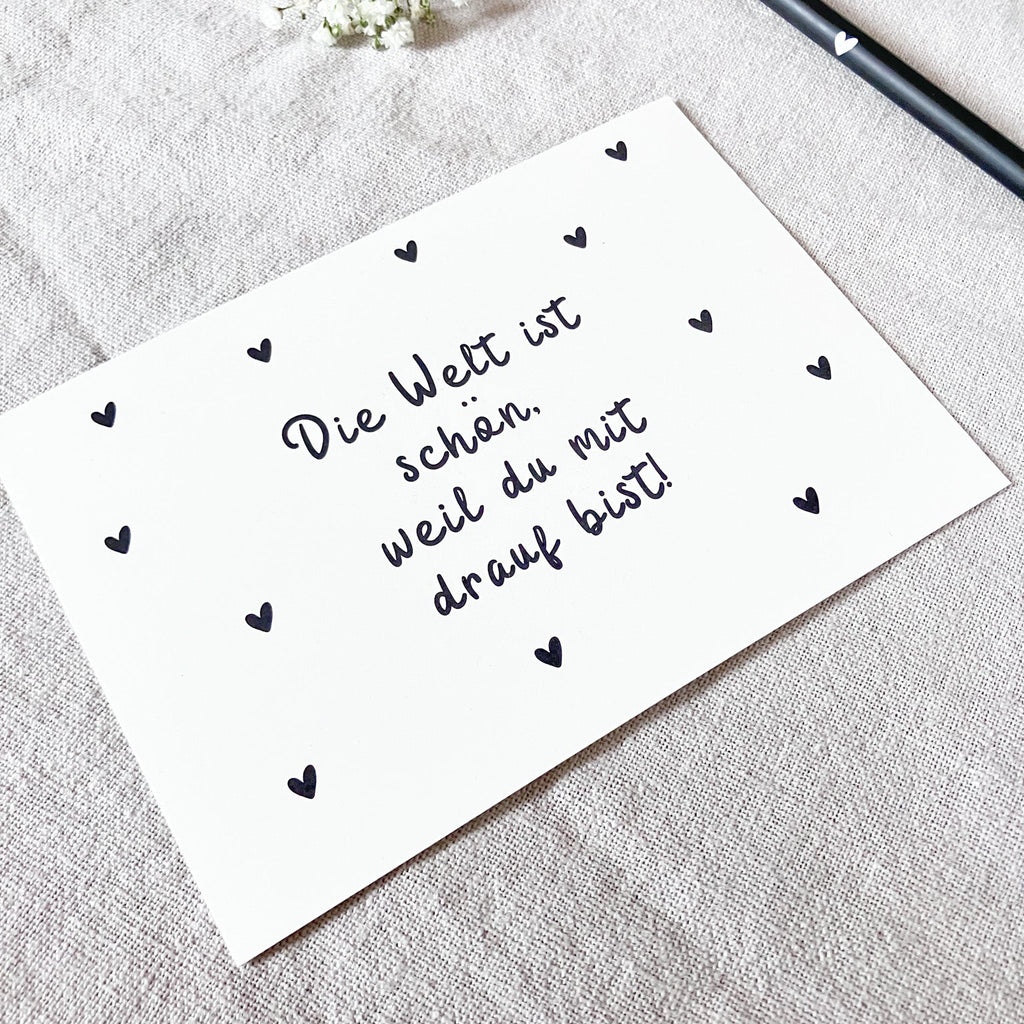 Postkarte "Schöne Welt"