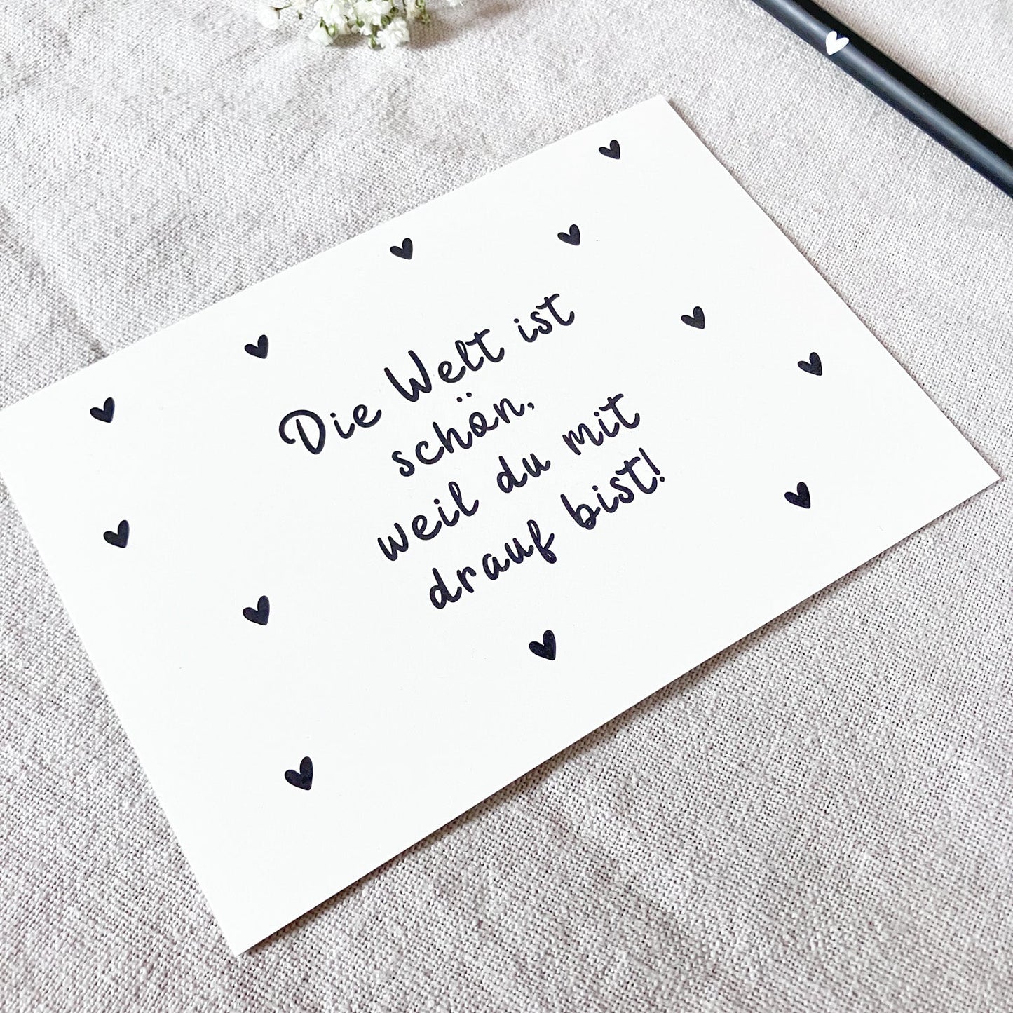 Postkarte "Schöne Welt"