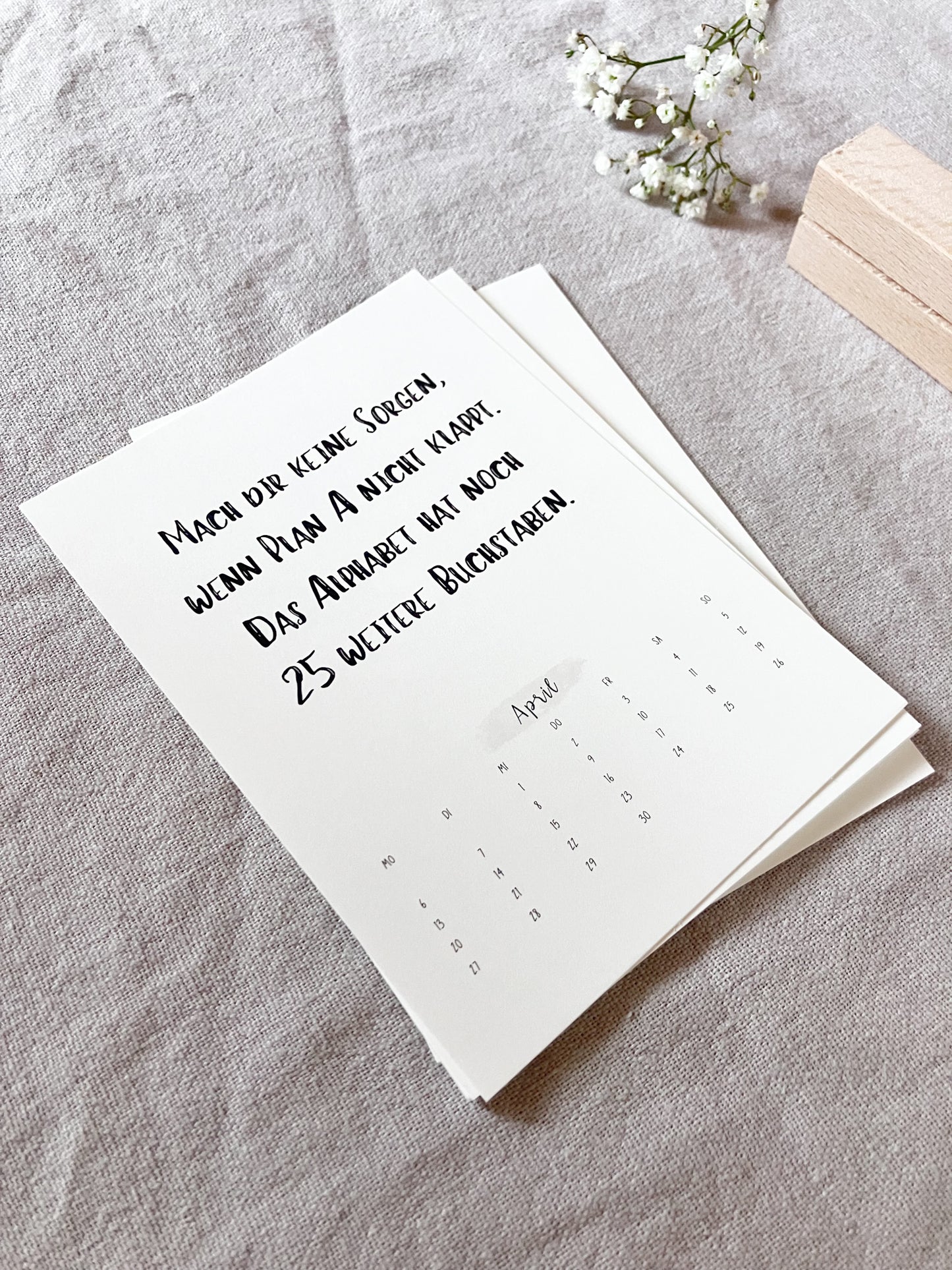 Postkartenkalender 2026 – Jeden Monat ein neuer Mutmoment