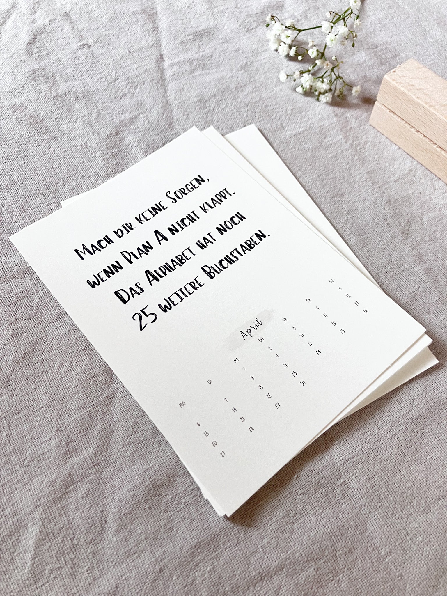 Postkartenkalender 2026 – Jeden Monat ein neuer Mutmoment
