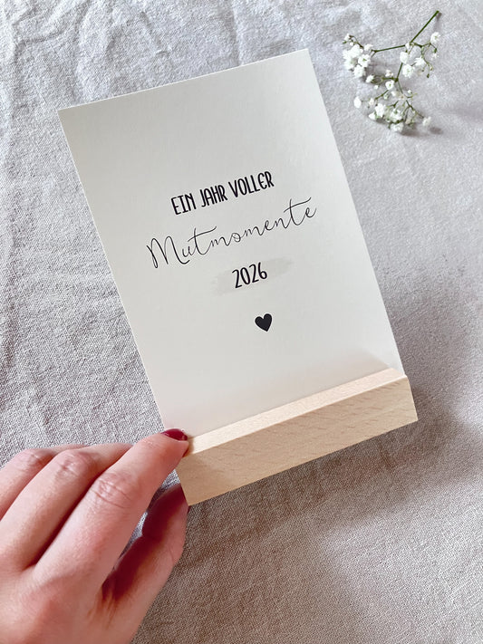 Postkartenkalender 2026 – Jeden Monat ein neuer Mutmoment