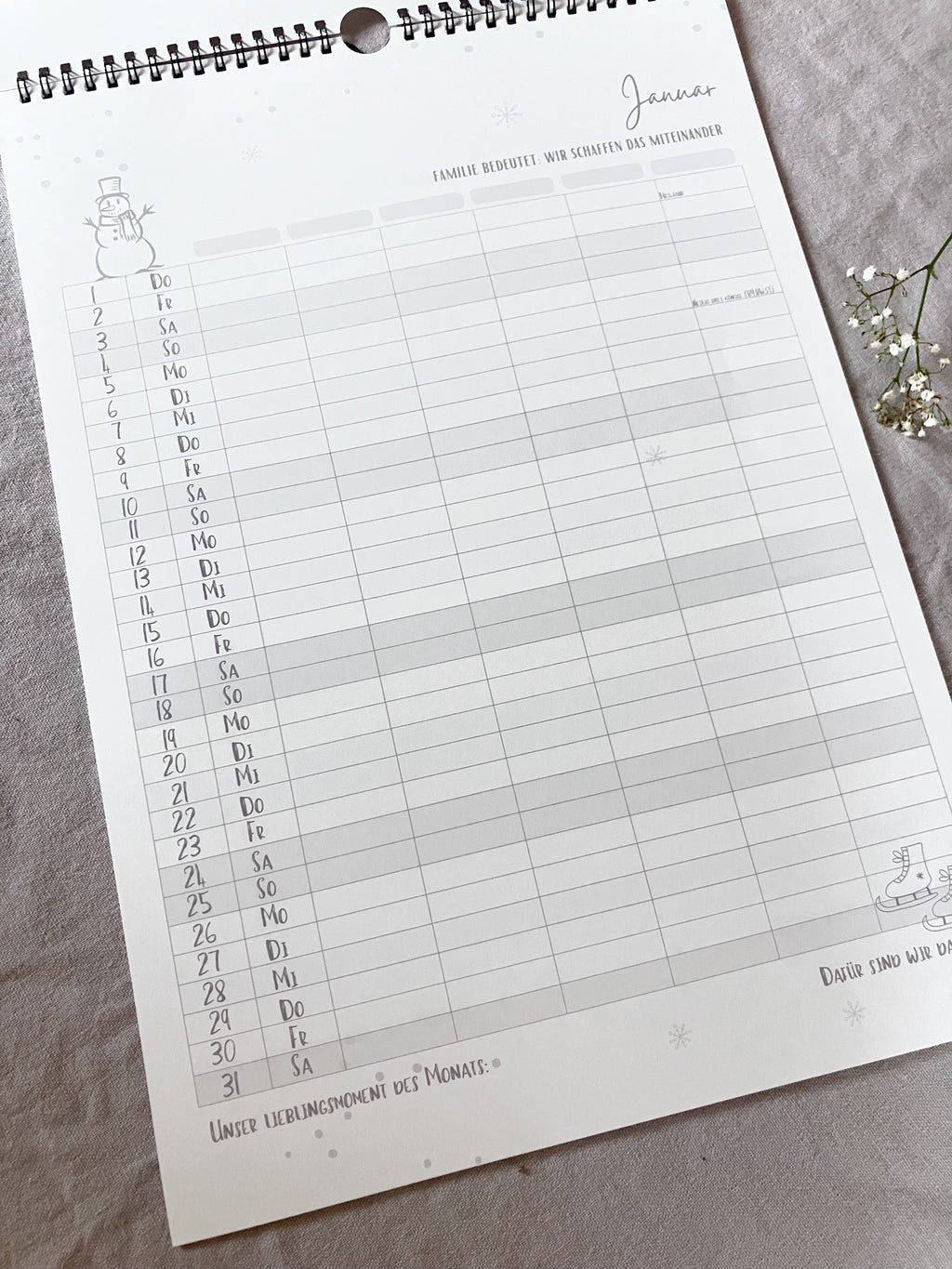 Familienkalender 2026