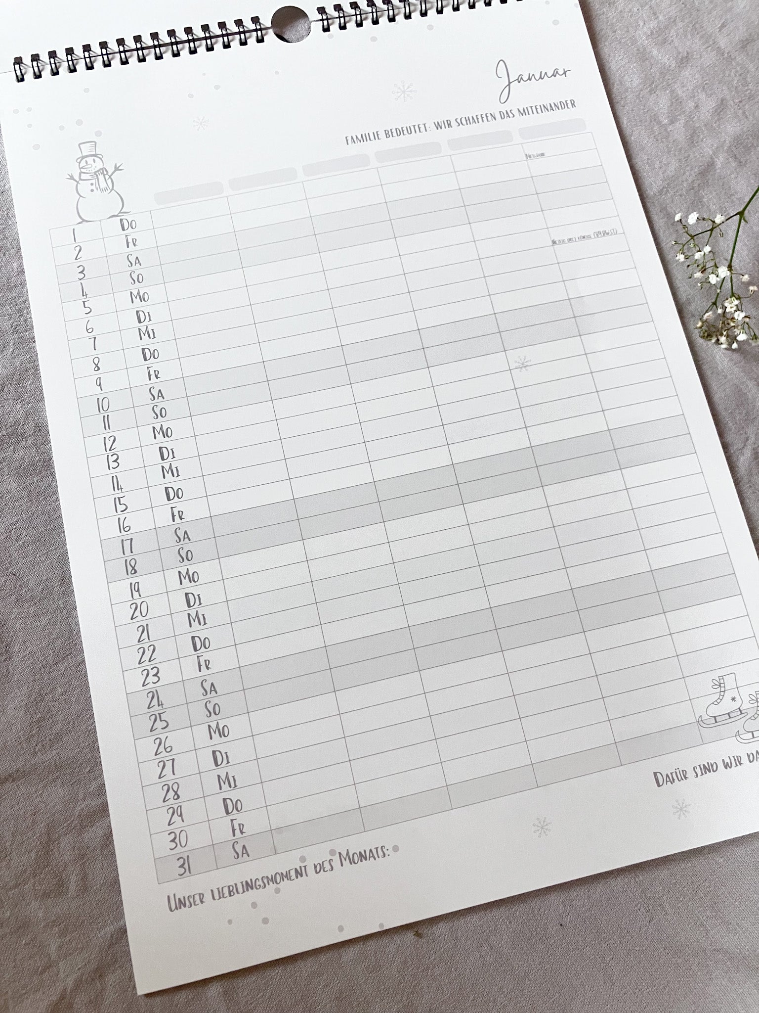 Familienkalender 2026