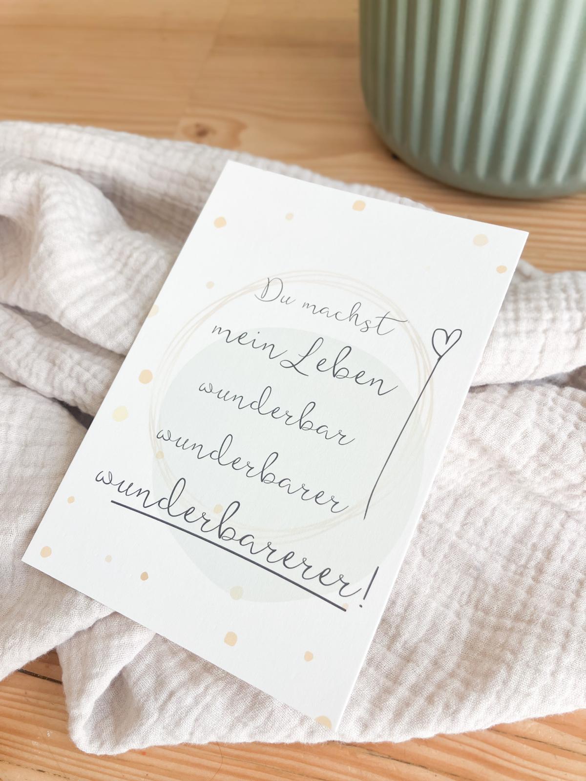 Du machst mein Leben - Postkarte