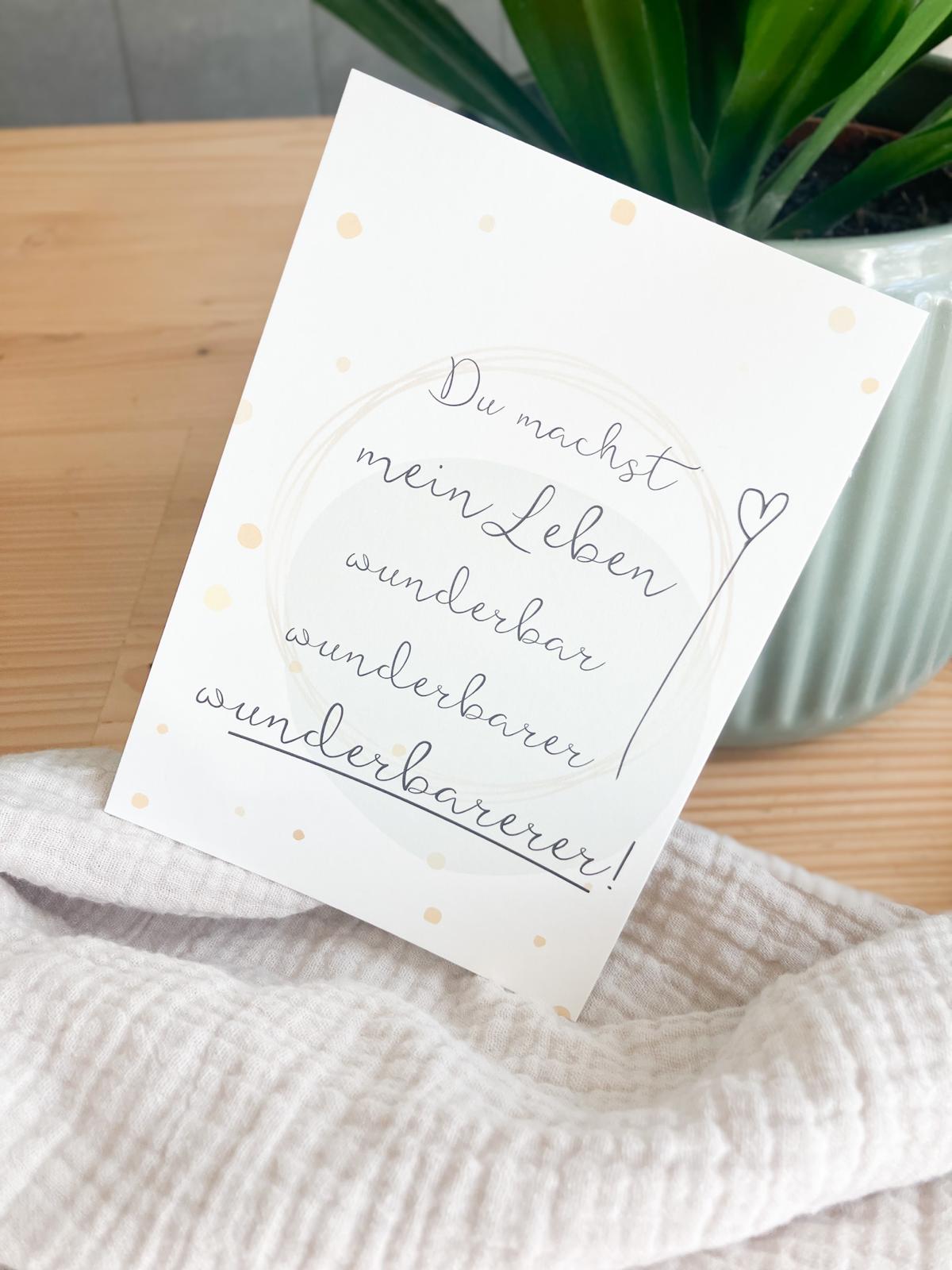 Du machst mein Leben - Postkarte