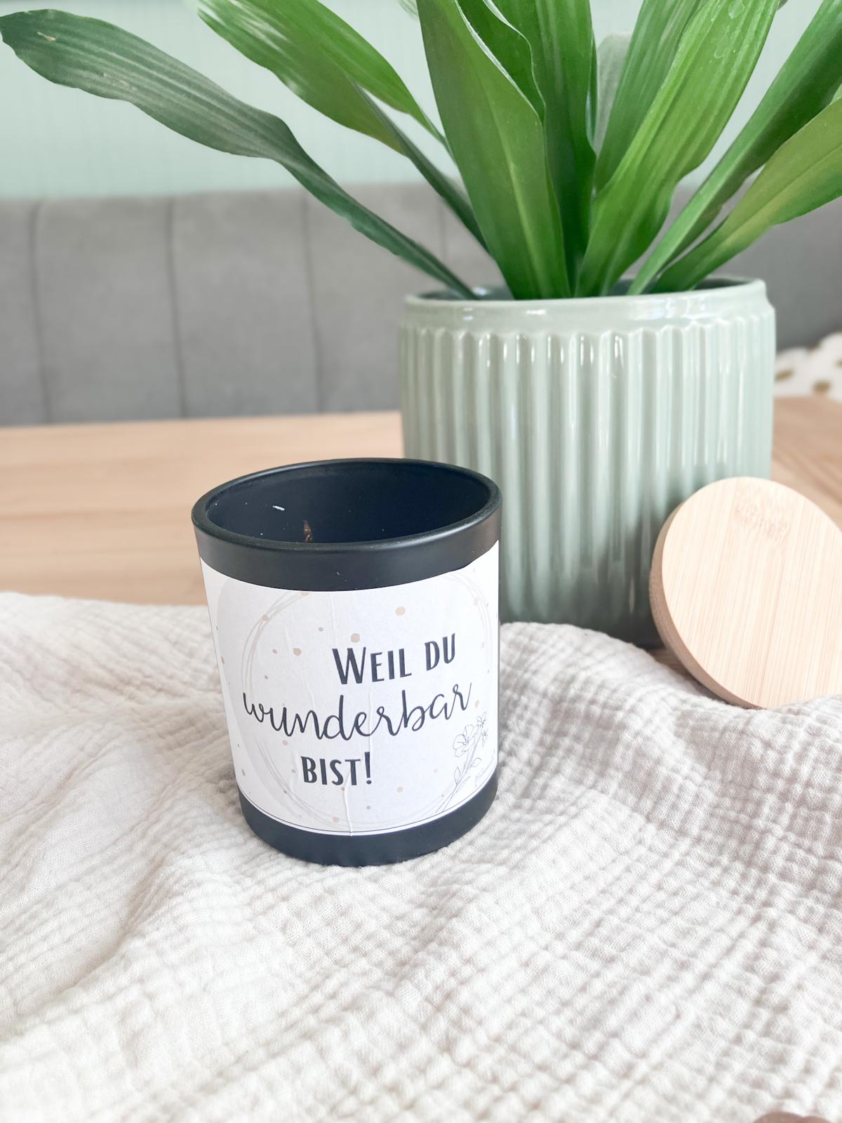 Weil du wunderbar bist - Kerze