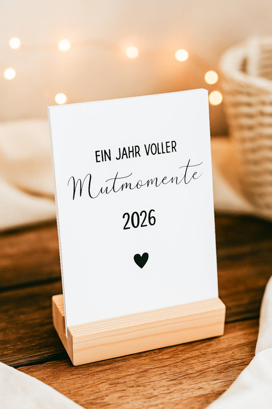 Postkartenkalender 2026 – Jeden Monat ein neuer Mutmoment